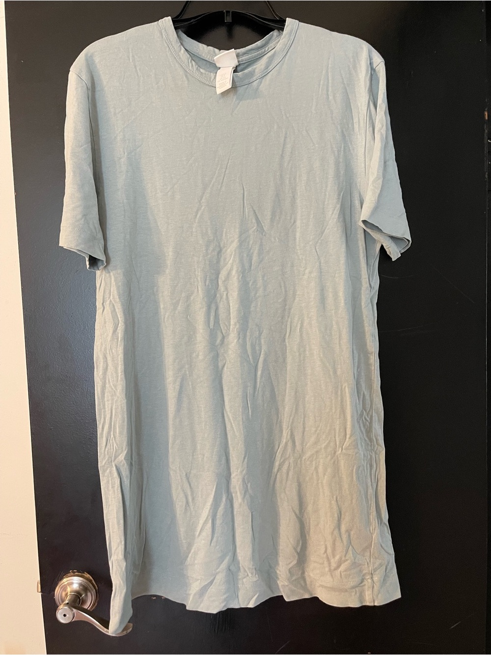 H&M Light Blue Short Sleeve Mini Dress